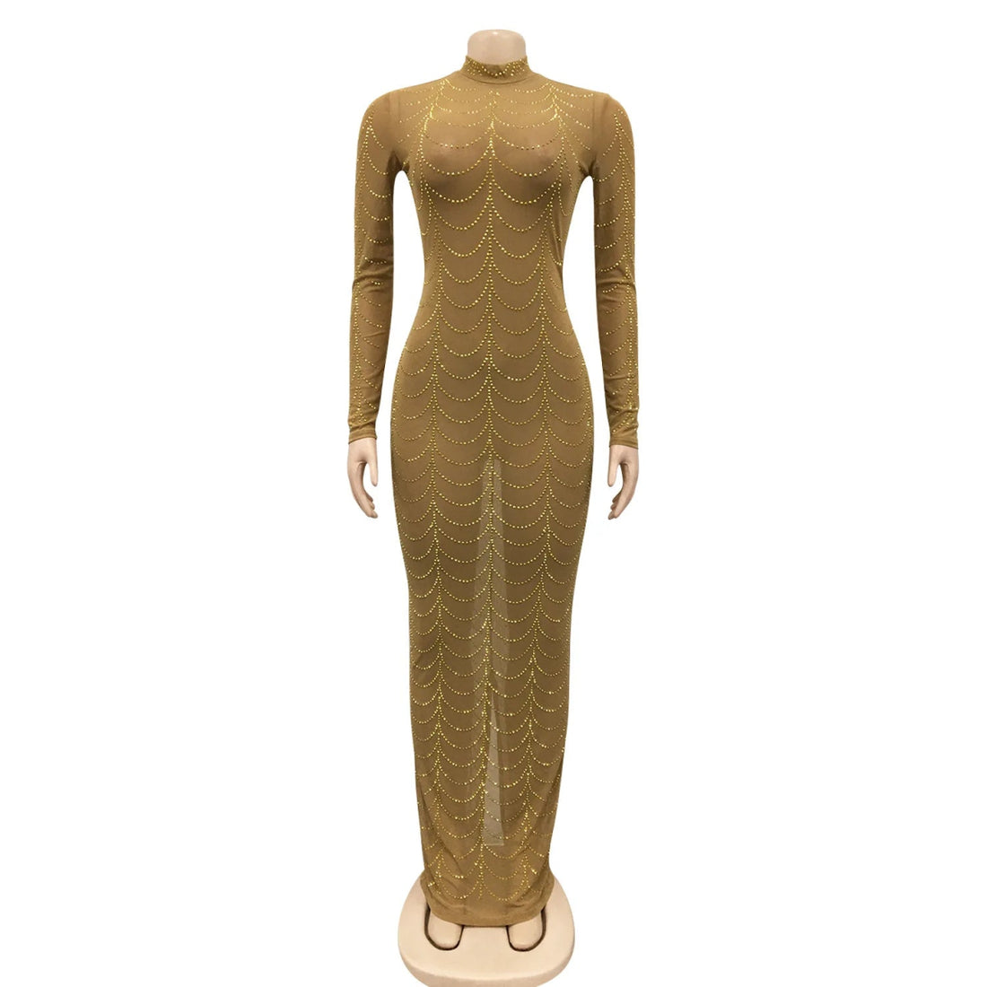 Robe Années 70 Or - Louise Vintage