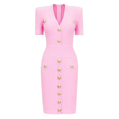 Robe Années 70 Rose - Louise Vintage