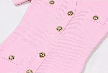 Robe Années 70 Rose - Louise Vintage