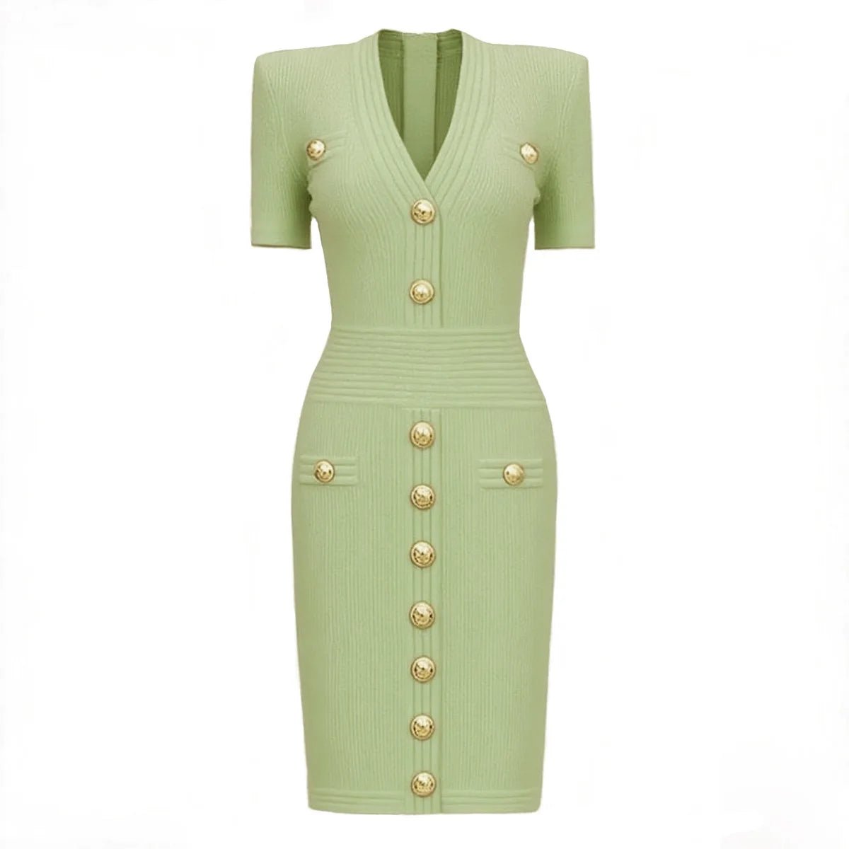 Robe Années 70 Verte - Louise Vintage
