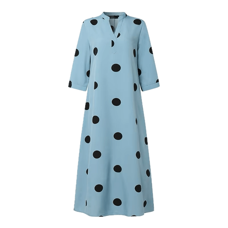 Robe Bleu Année 70 - Louise Vintage