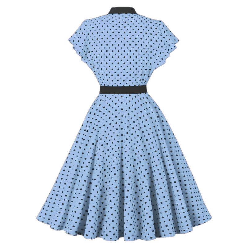 Robe Bleu Années 40 - Louise Vintage