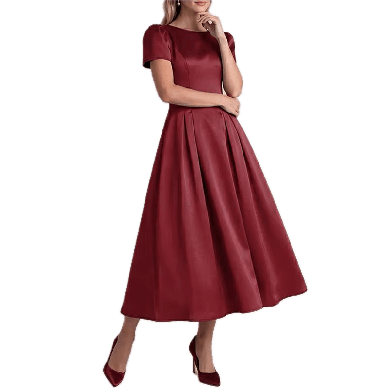 Robe Bordeaux Style Vintage 40s - Louise Vintage