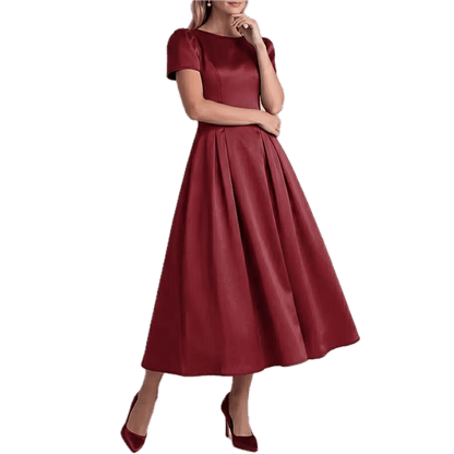 Robe Bordeaux Style Vintage 40s - Louise Vintage