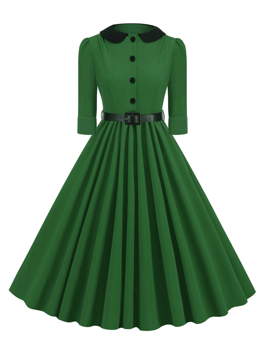 Robe Boutonnée Devant Vintage - Louise Vintage