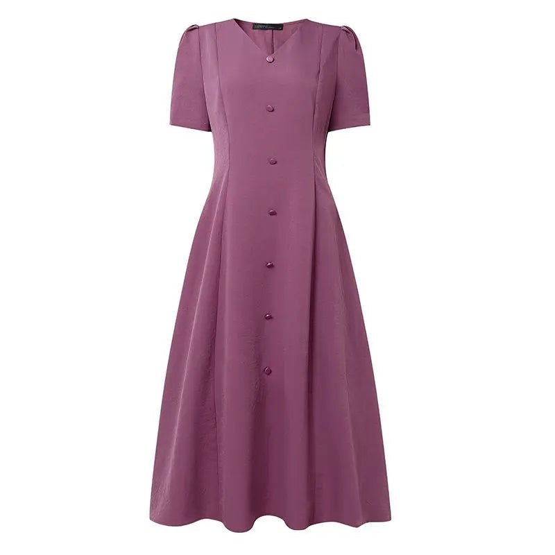 Robe Chasuble Année 70 Rose - Louise Vintage
