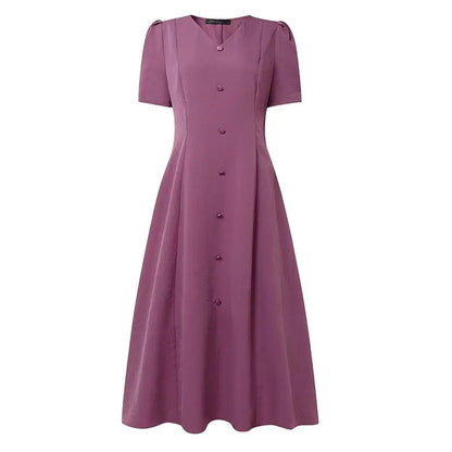 Robe Chasuble Année 70 Rose - Louise Vintage