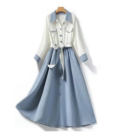 Robe Chic Jazz Année 40 Bleu - Louise Vintage