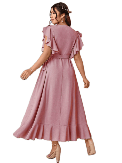 Robe Chic Jazz Année 40 Rose - Louise Vintage