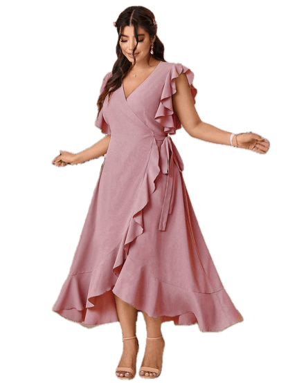 Robe Chic Jazz Année 40 Rose - Louise Vintage