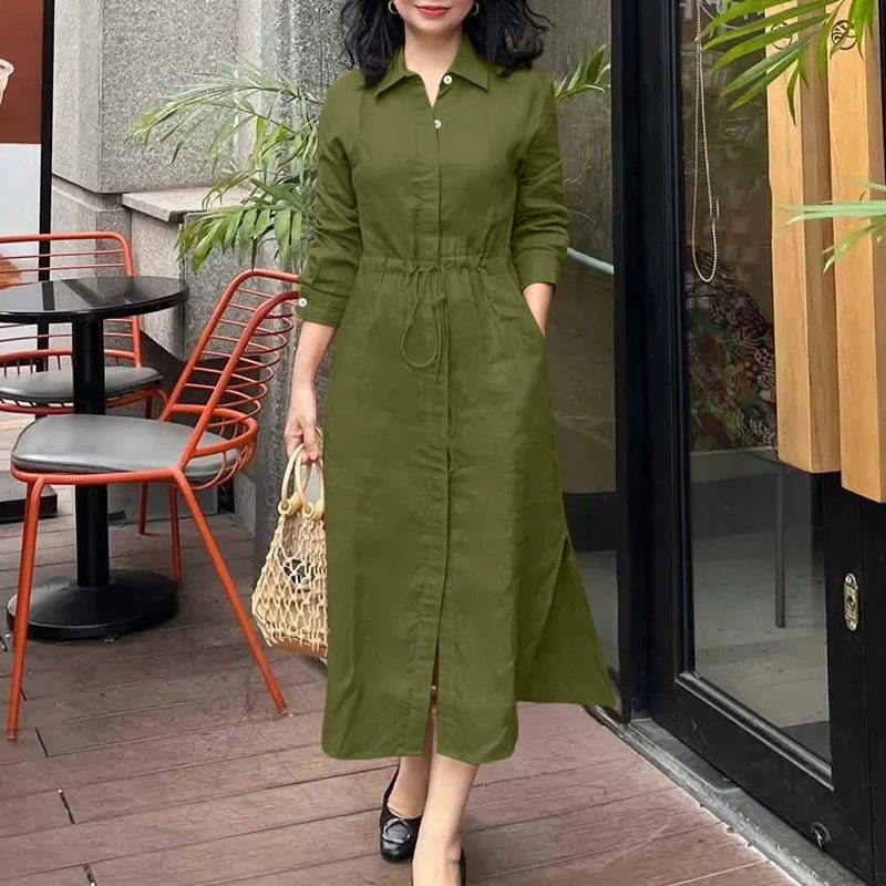 Robe Chic Manches Longues Années 70 - Louise Vintage
