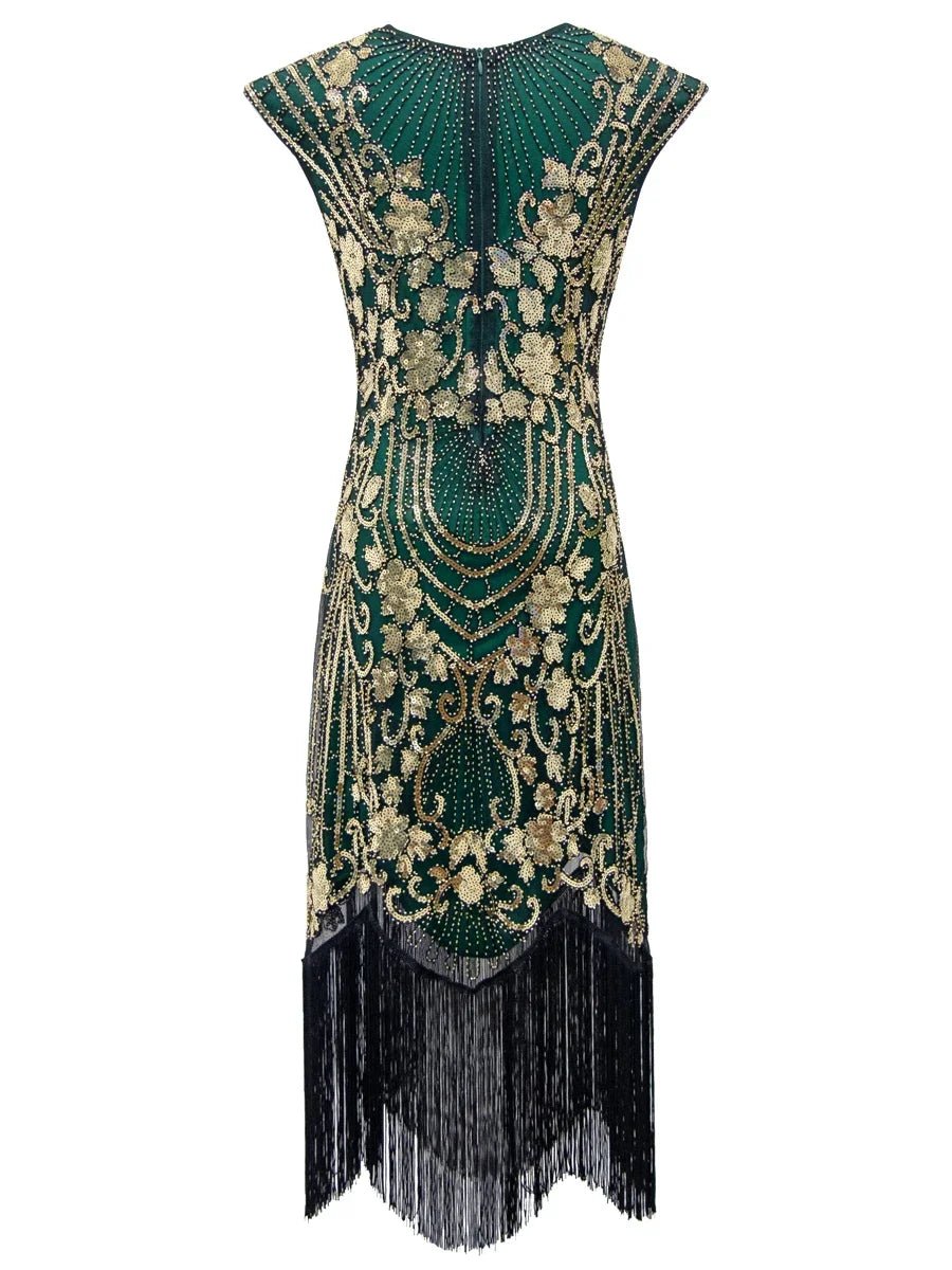 Robe Cocktail Année 20 Bleue - Louise Vintage