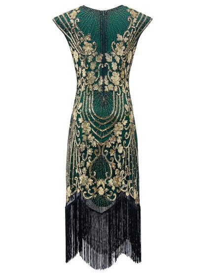 Robe Cocktail Année 20 Bleue - Louise Vintage