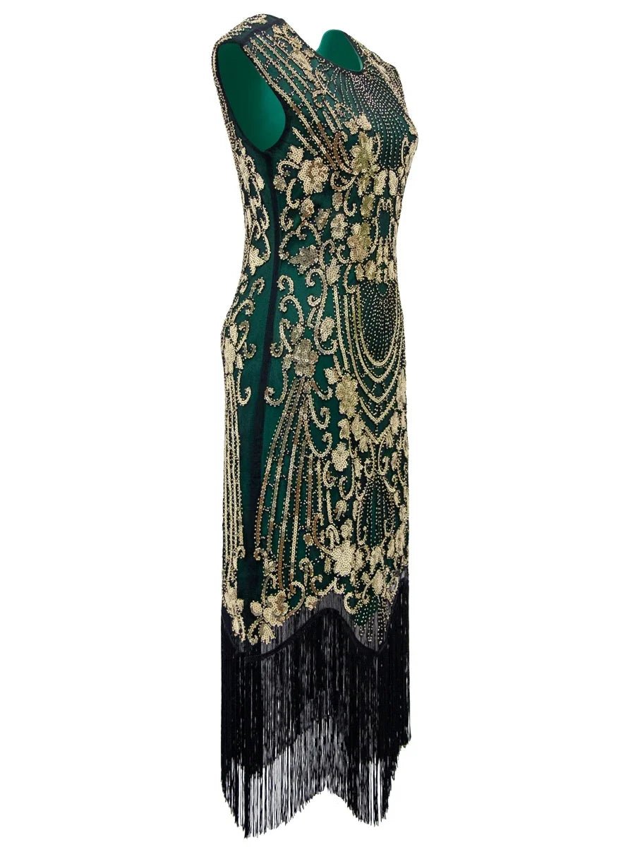 Robe Cocktail Année 20 Bleue - Louise Vintage