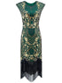 Robe Cocktail Année 20 Bleue - Louise Vintage