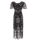 Robe Cocktail Année 20 Noire - Louise Vintage