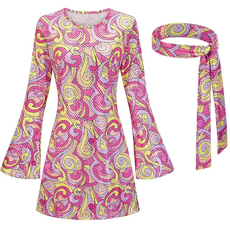 Robe Courte Année 70 Disco - Louise Vintage
