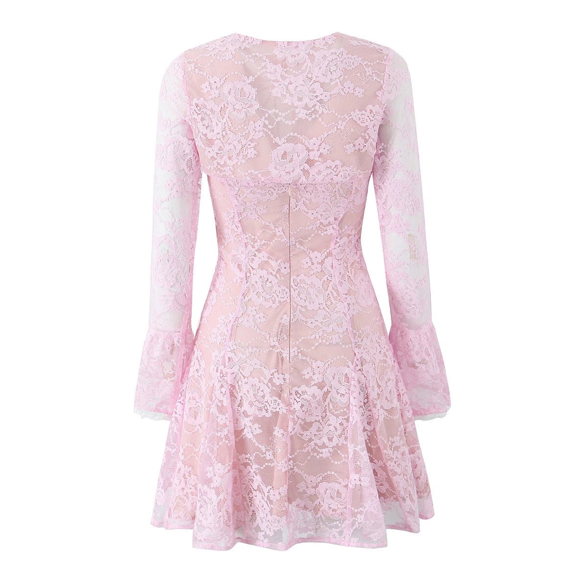 Robe Courte Vintage Fleurie Rose - Louise Vintage