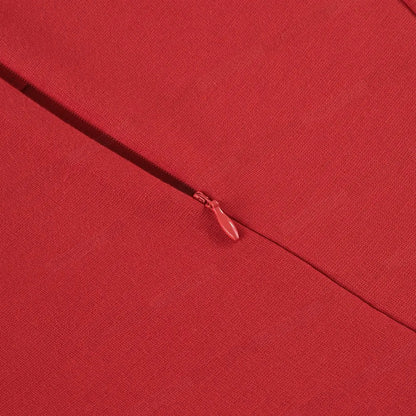 Robe Crayon Année 50 Rouge Pois - Louise Vintage