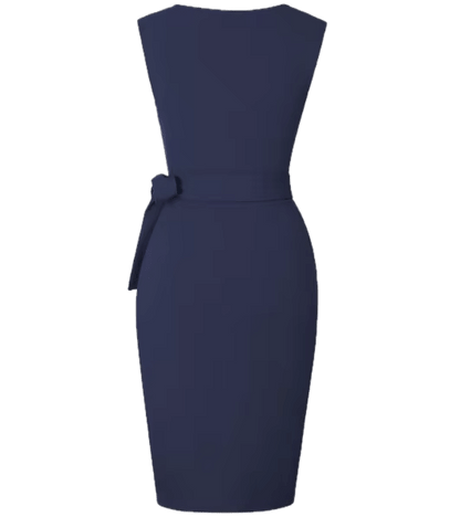 Robe Crayon Année 60 Bleu - Louise Vintage
