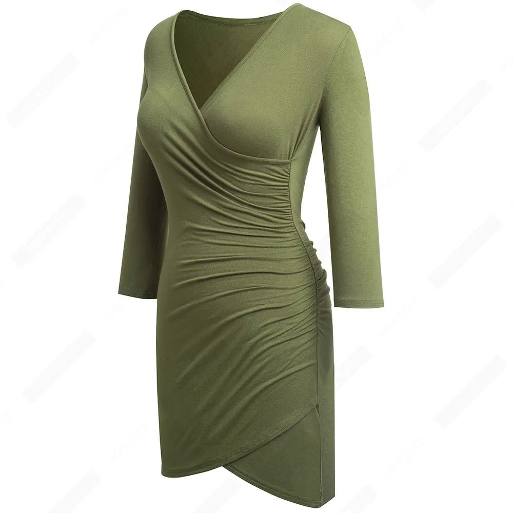 Robe Crayon Année 60 Vert - Louise Vintage