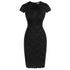 Robe Crayon Dentelle Vintage Noire - Louise Vintage