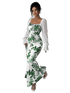 Robe de Cérémonie Vintage Fleurie Verte - Louise Vintage