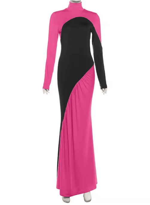 Robe de Soirée Année 70 Colorée - Louise Vintage