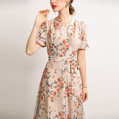 Robe de Soirée Année 70 Patchwork - Louise Vintage