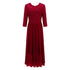 Robe de Soirée des Années 50 Dentelle Bordeaux - Louise Vintage
