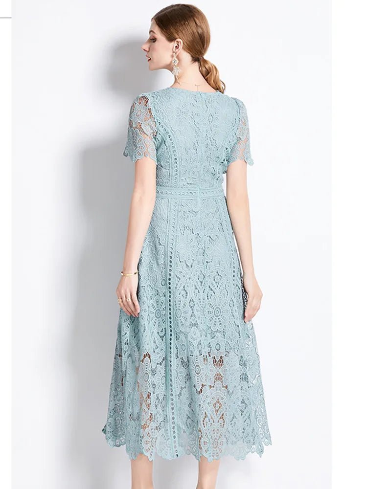 Robe de Soirée Vintage Bleu - Louise Vintage