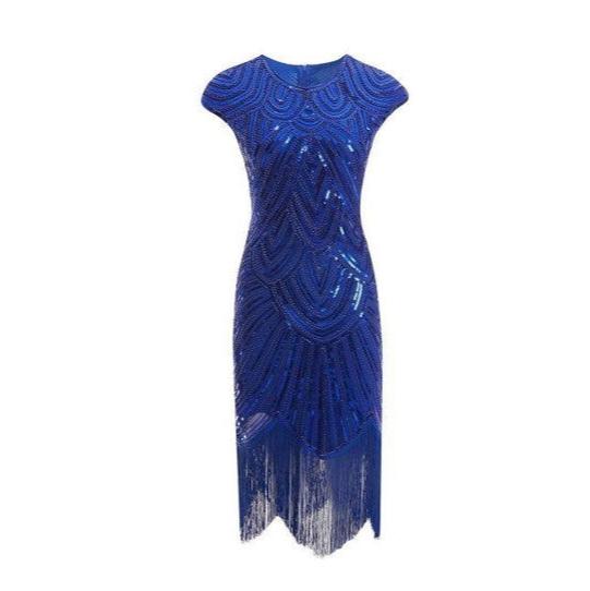 Robe Annee 20 Gatsby Femmes Noir Doré Des Années 20 Robe Paillettes Épaule Froide Franges Gatsby Robe – FR Robe Charleston Femme