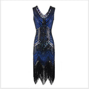 Robe des Années 20 Bleue Grande Taille