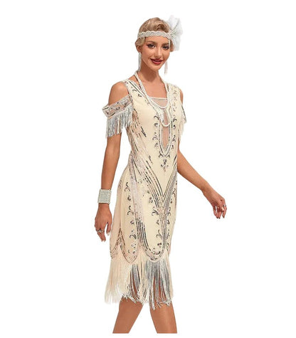 Robe des Années 20 Grise - Louise Vintage