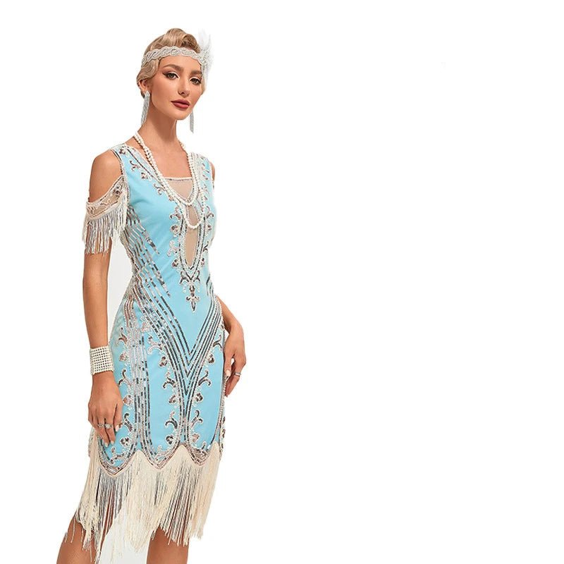 Robe des Années 20 Grise - Louise Vintage