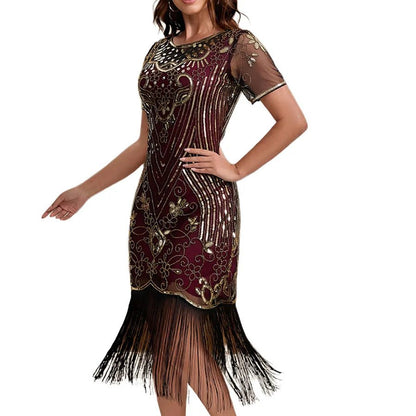 Robe des Années 20 Rouge - Louise Vintage