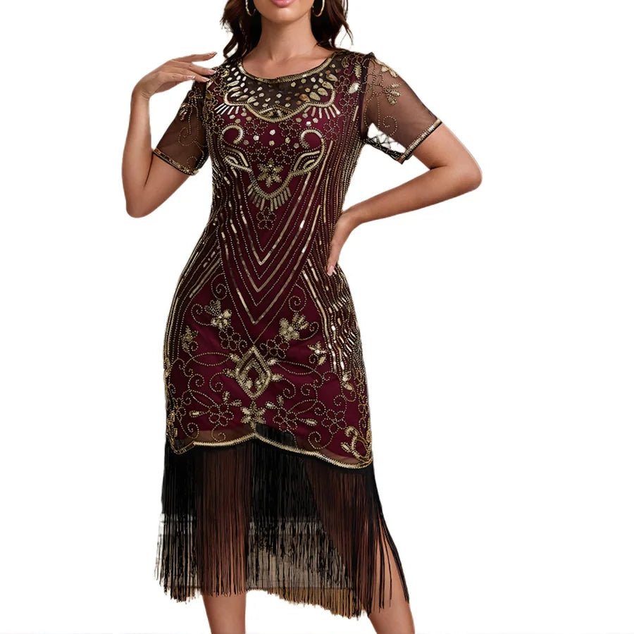 Robe des Années 20 Rouge - Louise Vintage