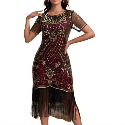 Robe des Années 20 Rouge - Louise Vintage