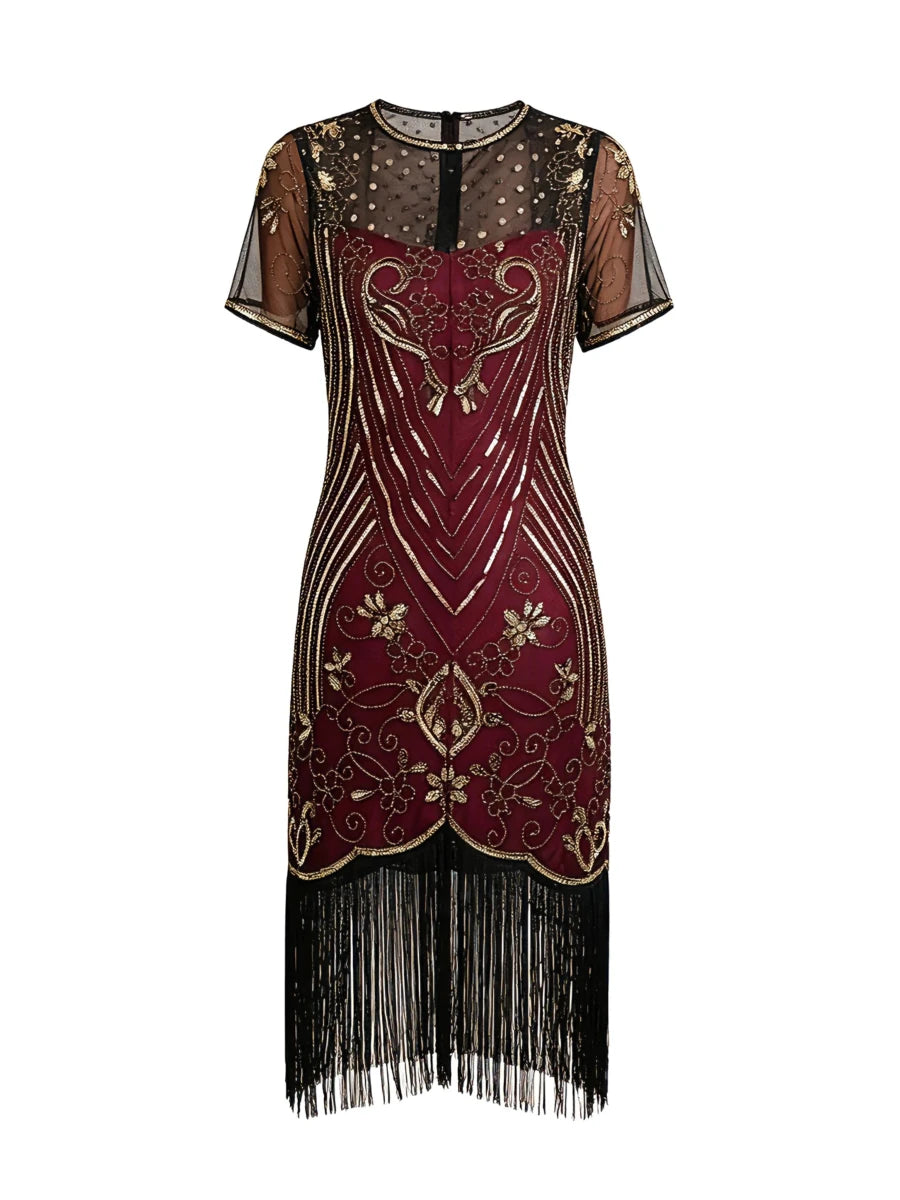 Robe des Années 20 Rouge - Louise Vintage