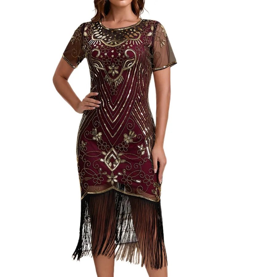 Robe des Années 20 Rouge - Louise Vintage