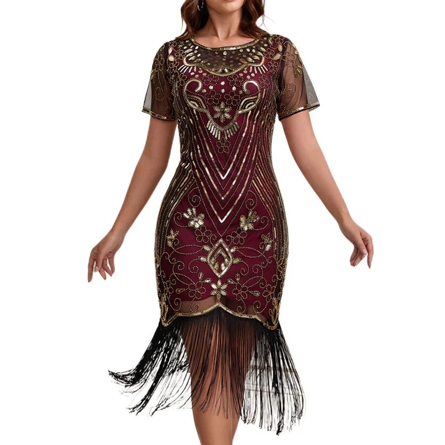 Robe des Années 20 Rouge - Louise Vintage