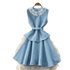 Robe des Années 40 50 Bleu - Louise Vintage