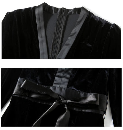 Robe des Années 40 50 Noir - Louise Vintage