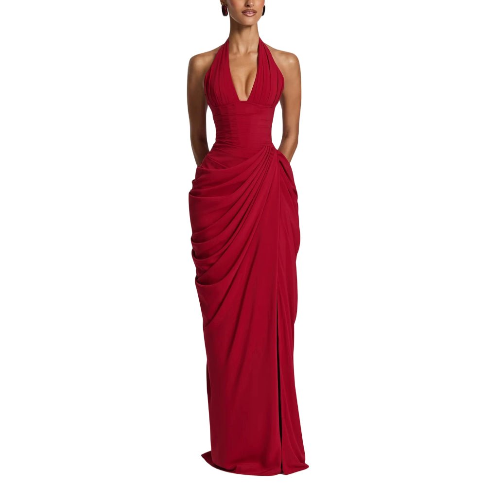 Robe des Années 40 50 Rouge - Louise Vintage