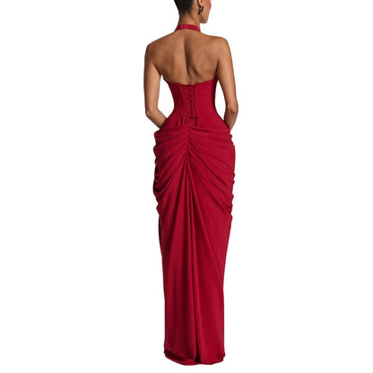 Robe des Années 40 50 Rouge - Louise Vintage