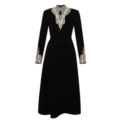 Robe des Années 40 Noire - Louise Vintage