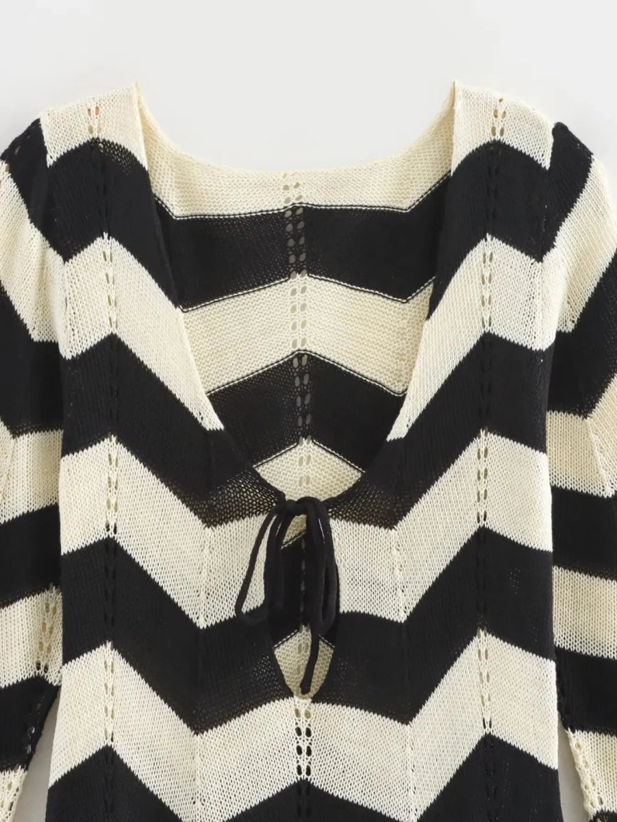 Robe Des Années 70 Rayée - Louise Vintage