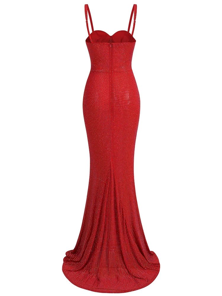 Robe Disco Année 70 Rouge - Louise Vintage