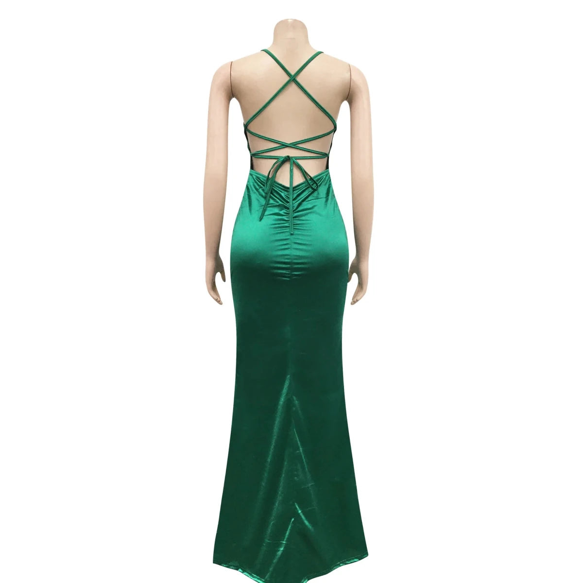Robe Disco Année 70 Verte - Louise Vintage