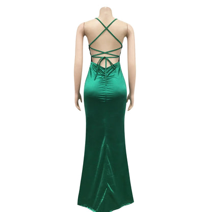Robe Disco Année 70 Verte - Louise Vintage